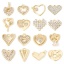 Picture of Eco-friendly Brass Valentine's Day Charms Real Gold Plated Heart