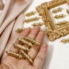 Picture of Eco-friendly Brass Connectors Charms Pendants Cylinder 18K Real Gold Plated Hollow Multicolour Cubic Zirconia