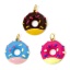 Immagine di 1 Pz Ecologico Ottone Ciondoli Frittella Dolce 18K Vero Oro Placcato Multicolore Smalto 22mm x 16.5mm