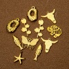 Picture of Vacuum Plating 304 Stainless Steel West Cowboy Charms Gold Plated Bull Head/ Cow Head Carved Pattern