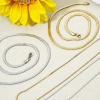 Picture of 304 Stainless Steel Snake Chain Necklace For DIY Jewelry Making