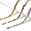Immagine di 1 Pz 304 Acciaio Inossidabile Catena di Serpente Intrecciata Intrecciata Collana 45cm Lunghezza