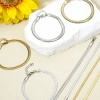 Bild von 1 Strang 304 Edelstahl Flache Schlangenkette Armband