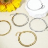 Bild von 1 Strang 304 Edelstahl Flache Schlangenkette Armband