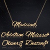 Picture of 304 Stainless Steel Customized Name Personalized Letter Connector Charm Pendant