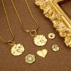 Picture of Vacuum Plating 304 Stainless Steel Galaxy Charms Gold Plated Round Universe Planet Multicolor Rhinestone