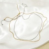 Bild von 1 Strang 304 Edelstahl Schlangenkette Kette Einstellbare Slider/ Slide Bolo Halskette Schiebe-Halskette 58cm lang