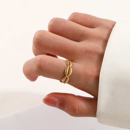 1 Stück Vakuumbeschichtung 304 Edelstahl Ozean Schmuck Offen Verstellbar Ring Vergoldet Muschel 1 Stück Vakuumbeschichtung 304 Edelstahl Ozean Schmuck Offen Verstellbar Ring Vergoldet Muschel