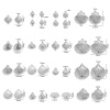 Picture of 304 Stainless Steel Ocean Jewelry Charms Silver Tone Shell