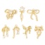 Picture of Eco-friendly Brass Clothes Charms Platinum Plated Bowknot