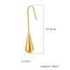 Picture of Vacuum Plating Stylish Simple Multicolor 304 Stainless Steel Tassel Drop Earrings For Women Party