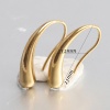 Picture of Vacuum Plating Stylish Simple Multicolor 304 Stainless Steel Curve Drop Smooth Blank Earrings For Women Party