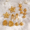 Picture of Vacuum Plating Simple & Casual Ocean Jewelry 18K Gold Plated 304 Stainless Steel Shell Earrings For Women Party
