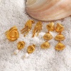 Picture of Vacuum Plating Simple & Casual Ocean Jewelry 18K Gold Plated 304 Stainless Steel Shell Earrings For Women Party