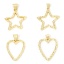 Picture of Eco-friendly Brass 18K Real Gold Plated Texture Hollow