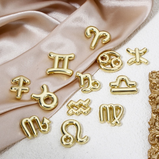 Picture of Eco-friendly Brass Charms 18K Real Gold Plated Zodiac Constellation