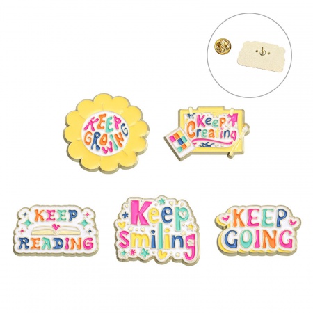 Cute Pin Brooches Gold Plated Enamel