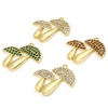 Immagine di 1 Pz Ecologico Ottone Ciondoli Fungo 18K Vero Oro Placcato Micro Spianare 26mm x 25mm