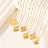 Picture of 304 Stainless Steel Valentine's Day Link Cable Chain Pendant Necklace Heart 40cm(15.7") long