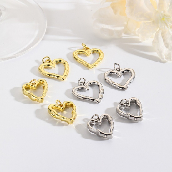 Picture of Brass Valentine's Day Charms Multicolor Heart