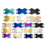 Picture of 304 Stainless Steel Pet ID Dog Collar Name Tag Blank Stamping Tags Connectors Charms Pendants Bone Multicolor Double-sided Polishing