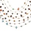 Picture of Vacuum Plating 304 Stainless Steel Beaded Chain Necklace 18K Gold Plated Multicolor Irregular Gravels Chips 40cm(15.7") long