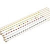 Immagine di 1 Pz Placcatura Sottovuoto 304 Acciaio Inossidabile Catena di Perline Cavigliere Placcato Oro 18K Multicolore Sezione Cilindrico 20.5cm lunghezza