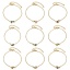 Picture of Vacuum Plating 304 Stainless Steel Enamelled Sequins Link Cable Chain Bracelets 18K Gold Plated Multicolor Cherry Fruit Glitter 17cm(6.7") long