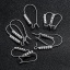 Immagine di 2 Pz 304 Acciaio Inossidabile Orecchini con Ganci a Filo per Orecchio per Accessori per la Creazione di Gioielli Fai-da-te Arcuato Tono Argento Trasparente Strass