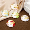 Picture of Eco-friendly Vacuum Plating 304 Stainless Steel Flora Collection Pendants Gold Plated Enamel