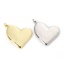 Immagine di 2 Pz Ottone San Valentino Ciondoli Cuore Multicolore Liscio 13mm x 11mm