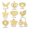 Picture of Vacuum Plating 304 Stainless Steel Charms 18K Gold Plated