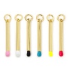 Picture of Eco-friendly Brass Charms 18K Real Gold Plated Multicolor Enamel Match 3D 27mm x 2mm