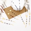 Picture of 304 Stainless Steel Religious Prayer Beads Rosary Necklace Gold Plated Cross Virgin Mary 52cm(20.5") long