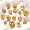 Image de 2 Pcs Perles pour DIY Fabrication de Bijoux en 304 Acier Inoxydable Fleur