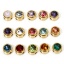 Picture of 304 Stainless Steel Beads For DIY Jewelry Making Flat Round 18K Gold Plated 8mm Dia., Hole: Approx 1.6mm