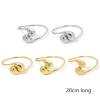 Picture of 304 Stainless Steel Open Cuff Bangles Bracelets Drop 20cm(7.9") long