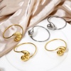 Picture of 304 Stainless Steel Open Cuff Bangles Bracelets Drop 20cm(7.9") long