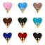 Immagine di 1 Pz Ecologico Ottone San Valentino Ciondoli Cuore 18K Vero Oro Placcato Smalto 25mm x 20mm