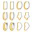 Picture of Simple & Casual 18K Gold Plated 304 Stainless Steel Hoop Earrings For Women