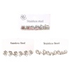 Picture of 304 Stainless Steel Ear Post Stud Earrings Set Silver Tone
