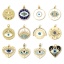 Picture of Eco-friendly Brass Religious Charms 18K Real Gold Plated Evil Eye