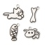 Bild von 304 Edelstahl Haustier Denkmal Charms Silberfarbe Korrosion