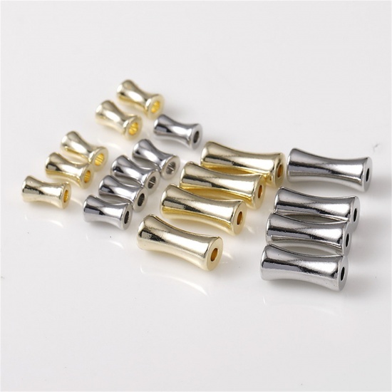 Picture of Brass Beads For DIY Jewelry Making Multicolor Bamboo-shaped