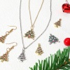 Bild von Messing Charms Weihnachten Weihnachtsbaum Micro Pave Bunt Zirkonia
