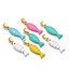 Immagine di 1 Pz 304 Acciaio Inossidabile Ciondoli Pendenti Pesce Oro Placcato Smalto a Doppia Faccia 28mm x 7mm