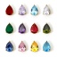 Immagine di 1 Pz Placcatura Sottovuoto PVD Ecologica 304 Acciaio Inossidabile Pietre Nascita Ciondoli Goccia Placcato Oro 14K Mini Multicolore Cubic Zirconiae 9mm x 6mm