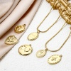 Picture of Eco-friendly Vacuum Plating 304 Stainless Steel Insect Charms 18K Real Gold Plated Cross Butterfly