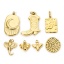 Picture of Eco-friendly Vacuum Plating 304 Stainless Steel Galaxy Charms 18K Real Gold Plated Boots Bee