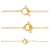 Picture of Eco-friendly Brass Toggle Clasps Round 18K Real Gold Plated With Extender Chain